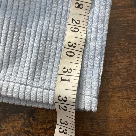 Aritzia Sunday Best Harvey Pant in Dune Blue size 4 corduroy slouchy pleated NWT - Picture 13 of 14